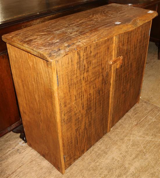 Oak two door cupboard, made from old timbers